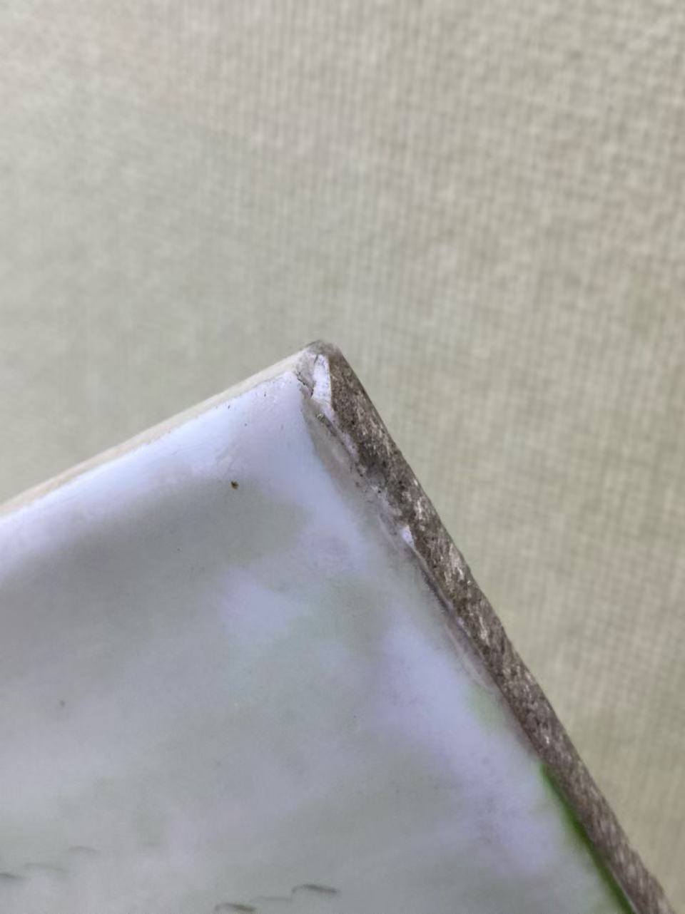 魏荣生 粉彩达摩渡江瓷板