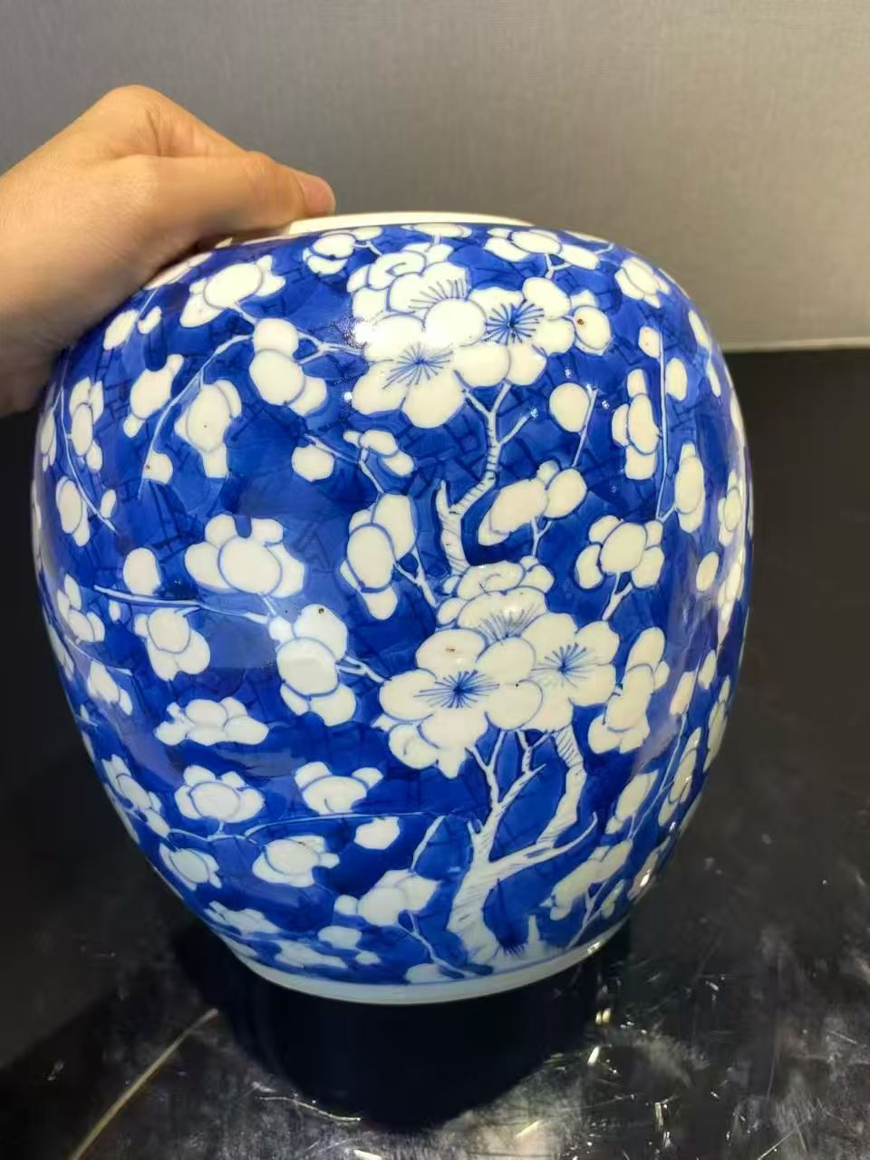 青花冰梅罐