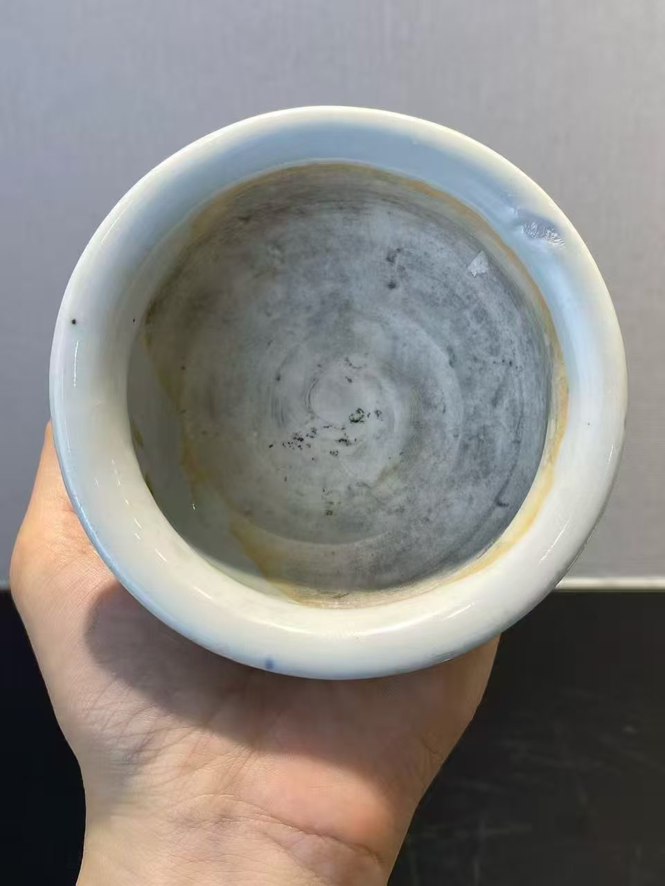 青花荷花纹小香炉