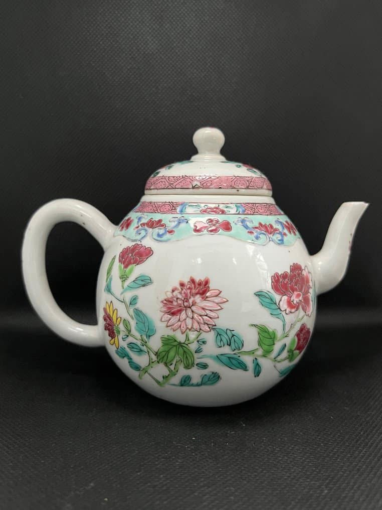 中国陶瓷家庭玫瑰茶壶
