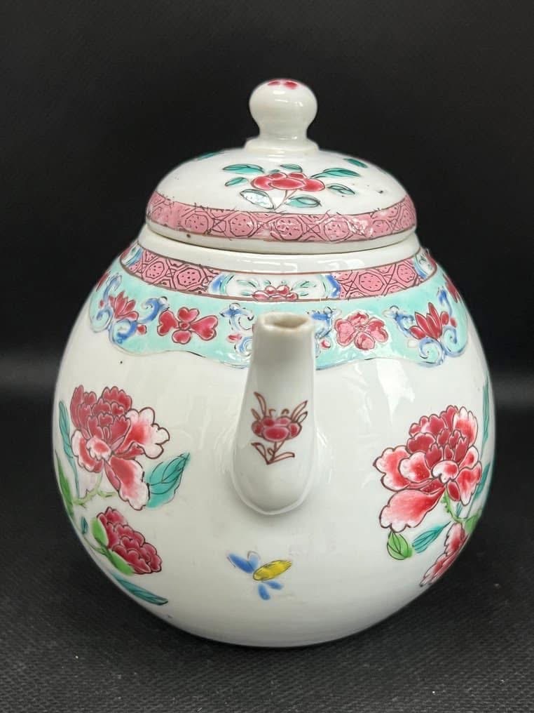 中国陶瓷家庭玫瑰茶壶