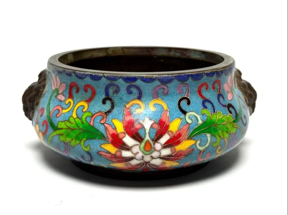 明式景泰蓝香炉