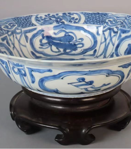 早期克拉克瓷克拉普穆特大碗