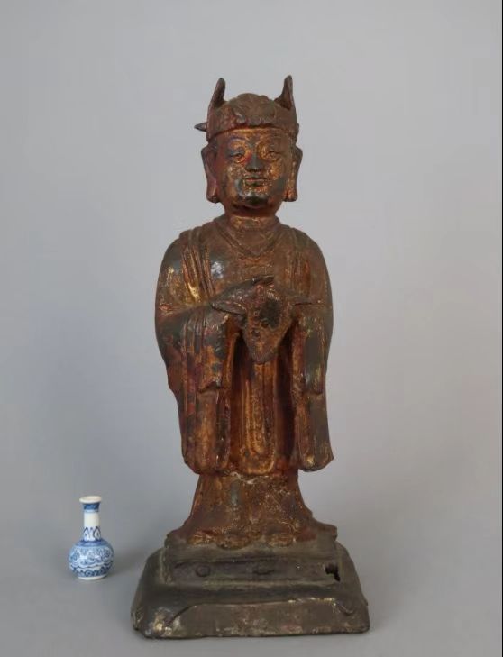 青铜镀金像