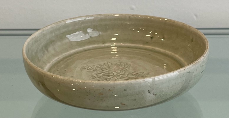 宋建宁窑白秞印花洗