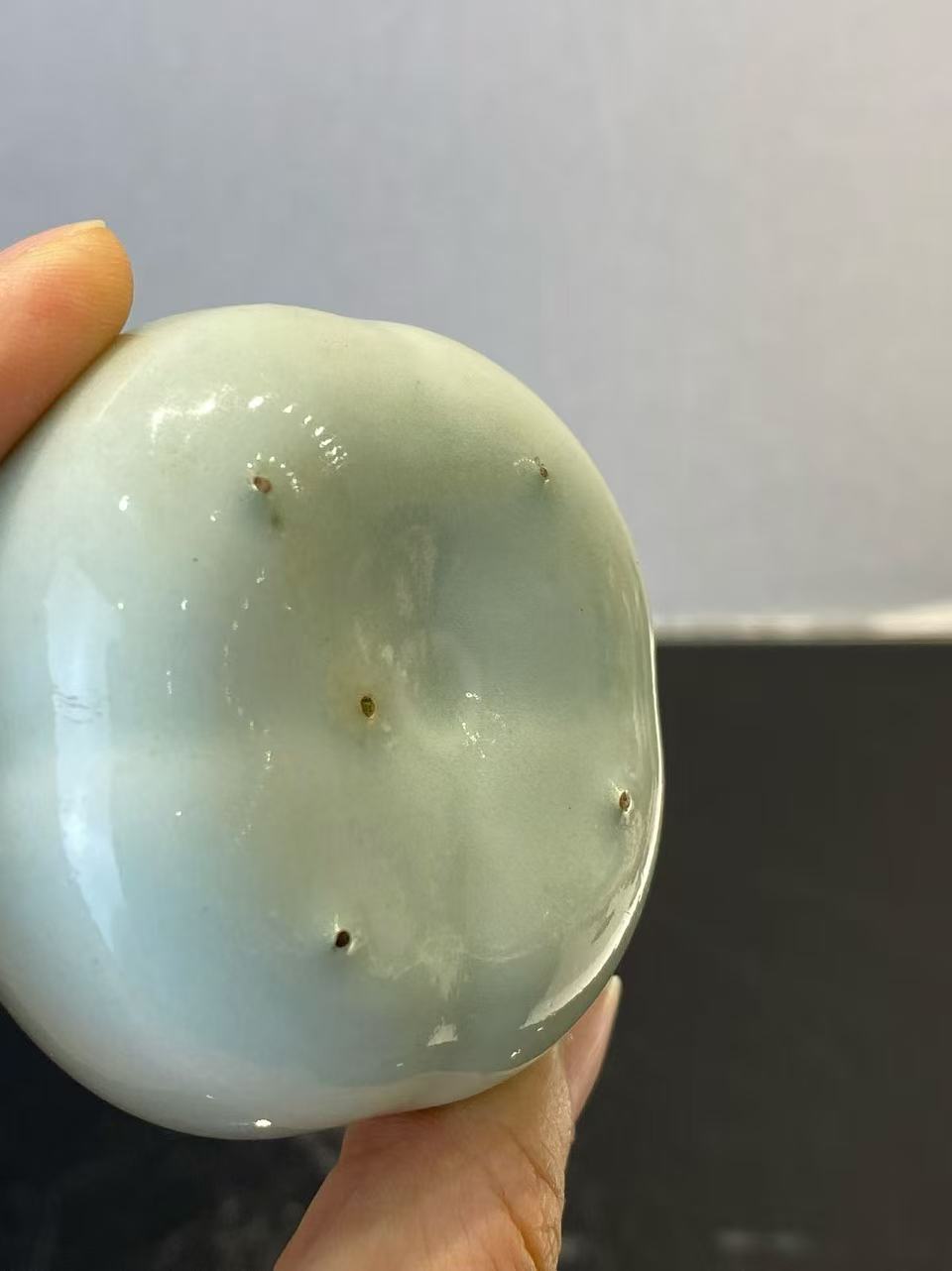 粉青釉柿子形水盂