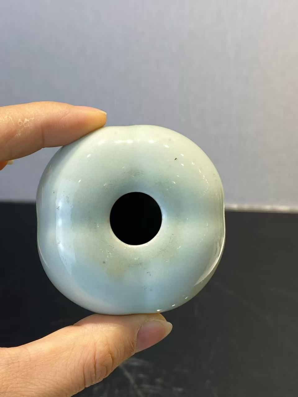 粉青釉柿子形水盂