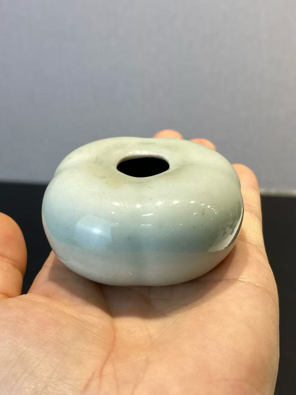 粉青釉柿子形水盂