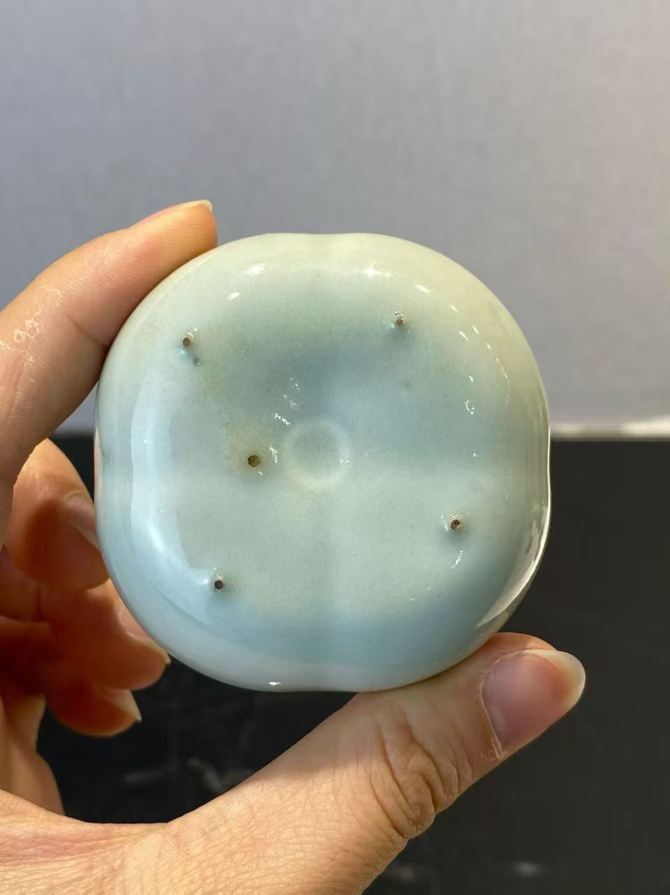 粉青釉柿子形水盂