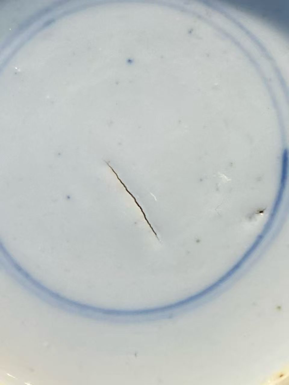 青花芭蕉叶纹花觚（带布座）